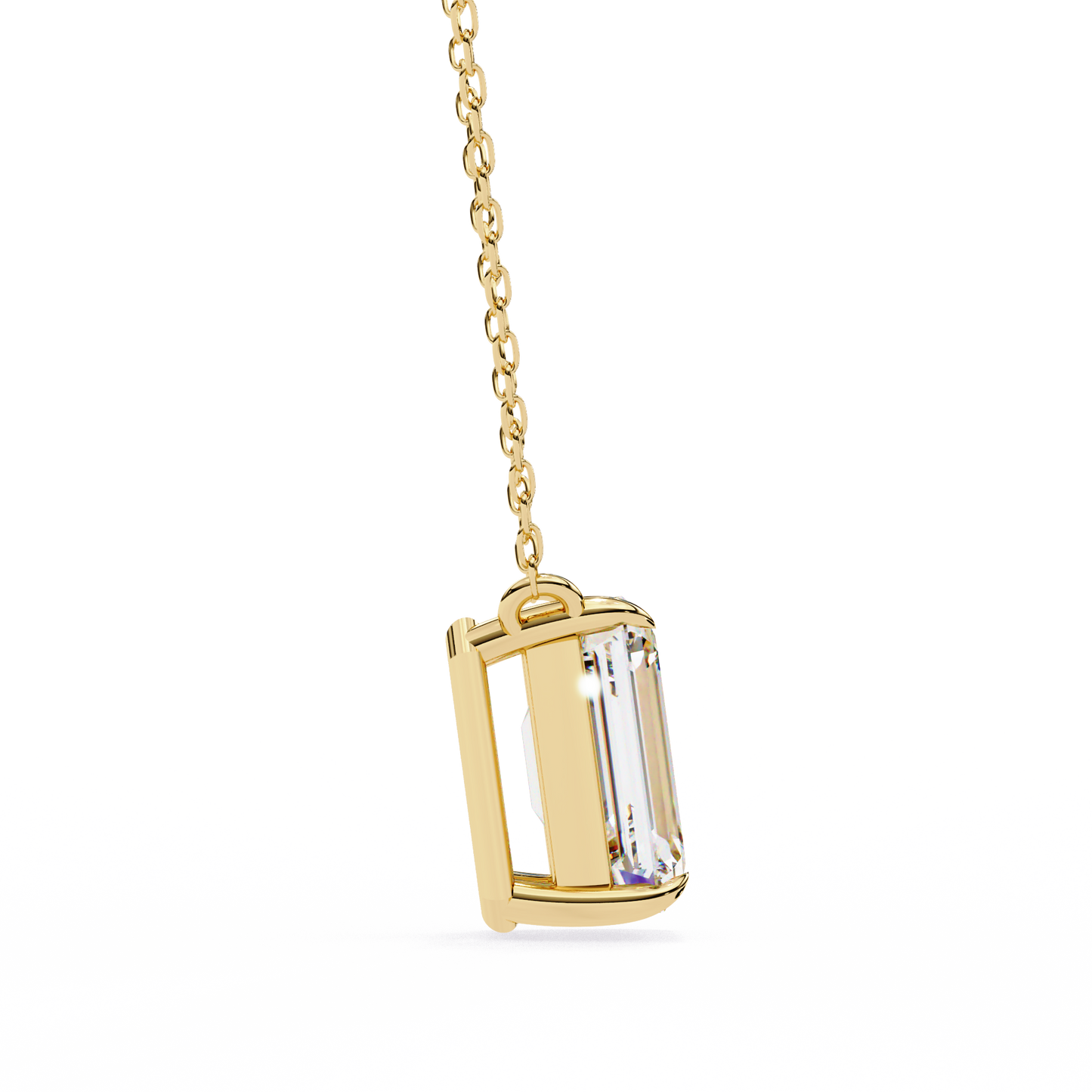 Valoria Eternelle Emerald Solitaire Pendant
