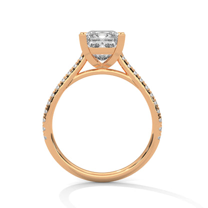 Zerine Grace Princess Solitaire Ring