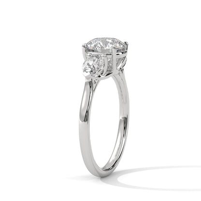 Crystal Whisper Solitaire Ring