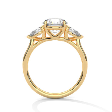 Crystal Whisper Solitaire Ring