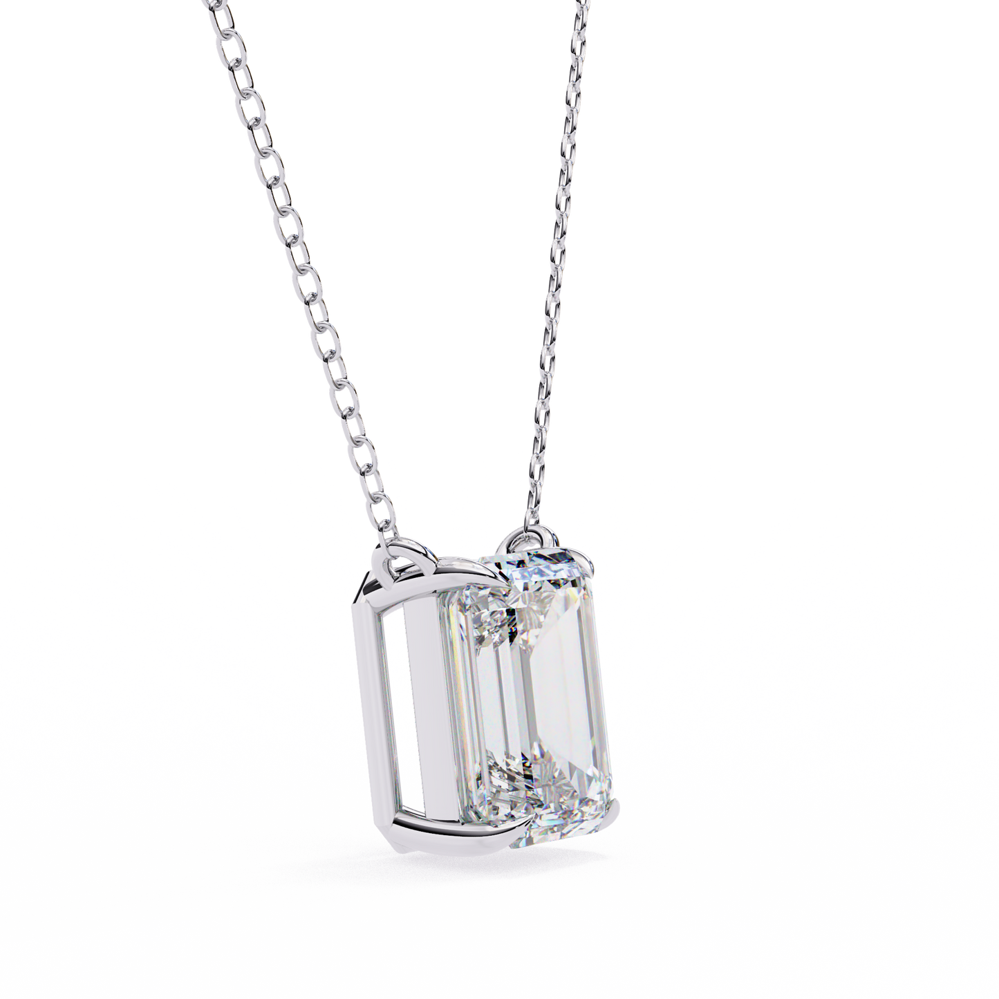 Valoria Eternelle Emerald Solitaire Pendant
