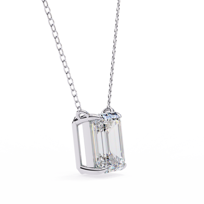 Valoria Eternelle Emerald Solitaire Pendant