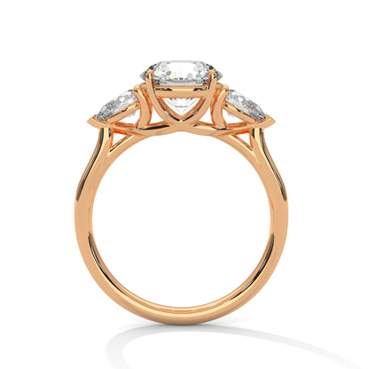 Crystal Whisper Solitaire Ring