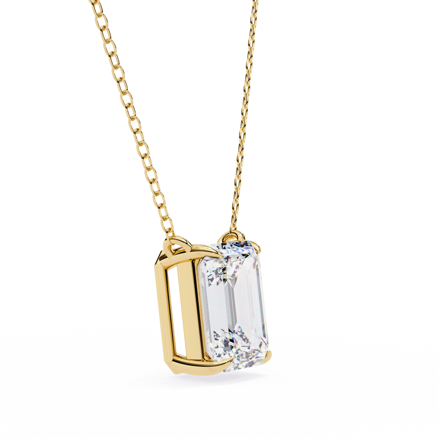 Valoria Eternelle Emerald Solitaire Pendant