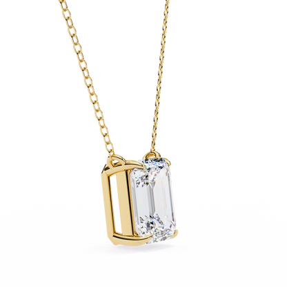 Valoria Eternelle Emerald Solitaire Pendant
