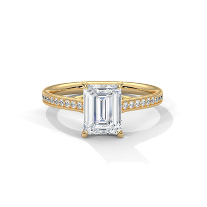 Velvet Spark Emerald Solitaire Ring
