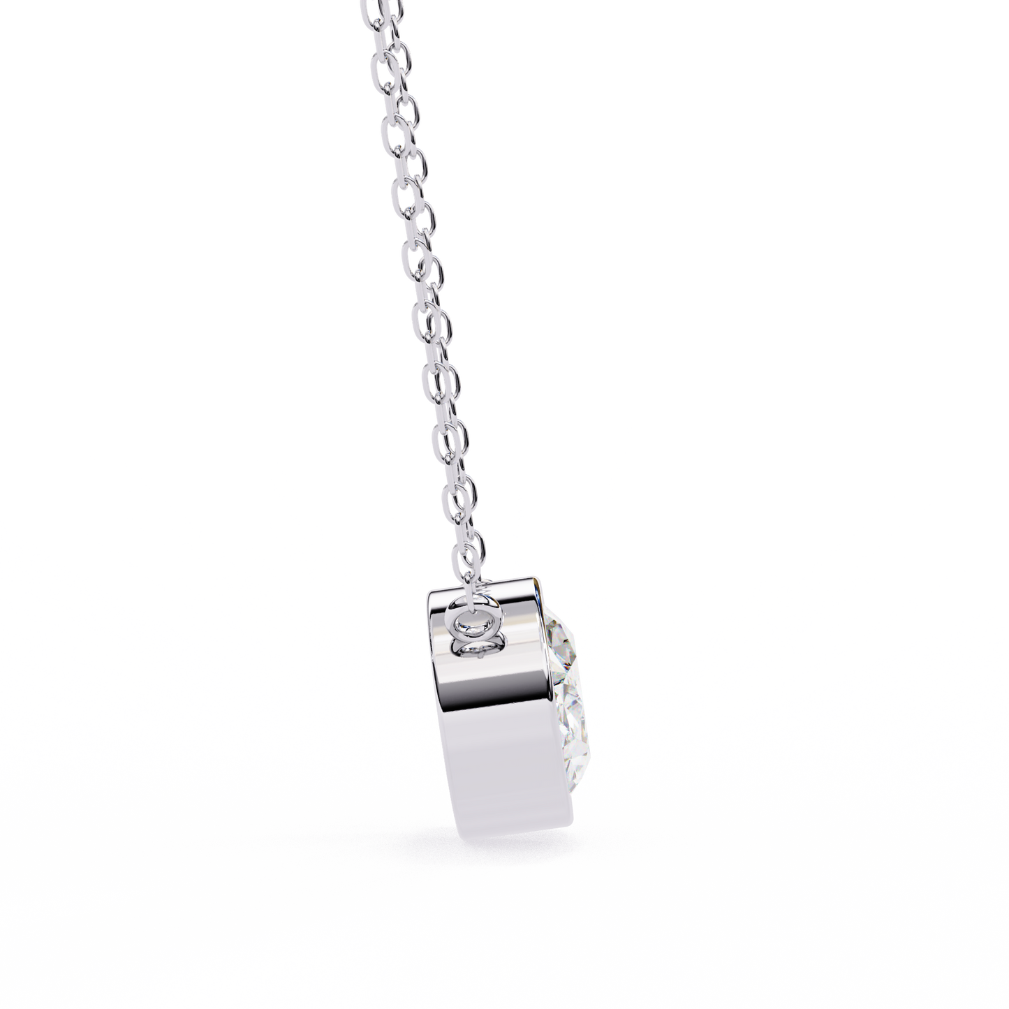 Rosalía Velloré Oval Solitaire Pendant