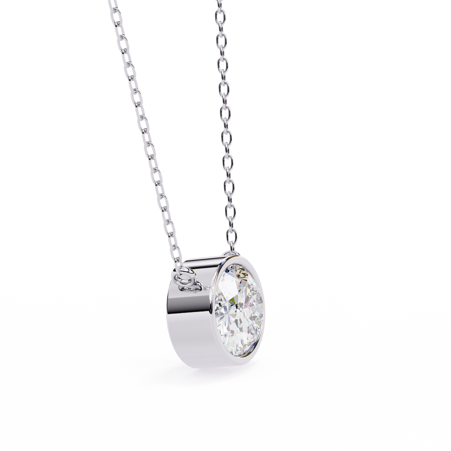 Rosalía Velloré Oval Solitaire Pendant