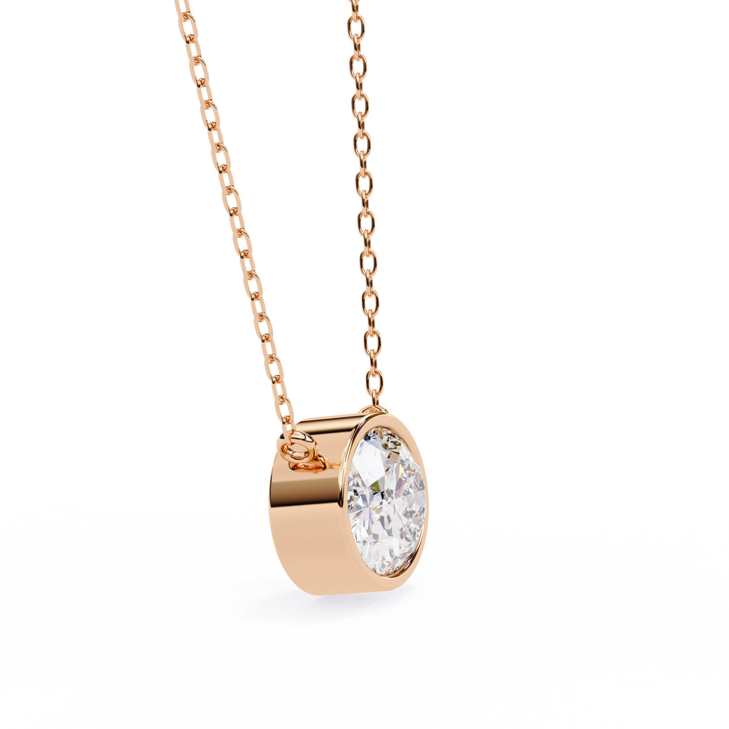 Rosalía Velloré Oval Solitaire Pendant