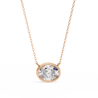 Rosalía Velloré Oval Solitaire Pendant