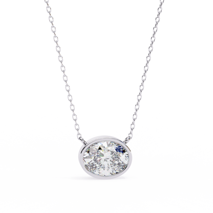 Rosalía Velloré Oval Solitaire Pendant