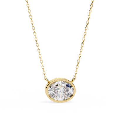 Rosalía Velloré Oval Solitaire Pendant