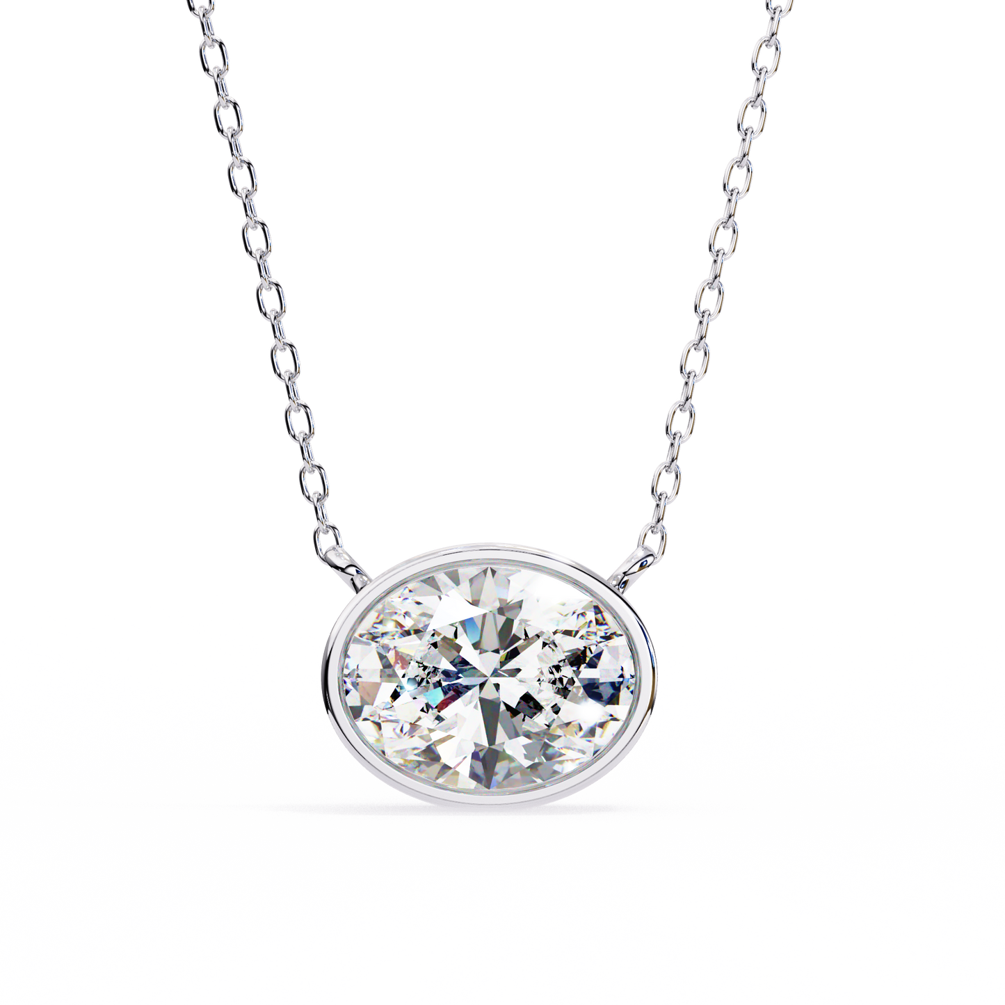 Rosalía Velloré Oval Solitaire Pendant