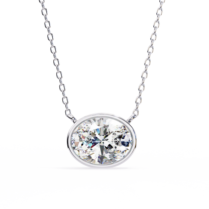 Rosalía Velloré Oval Solitaire Pendant