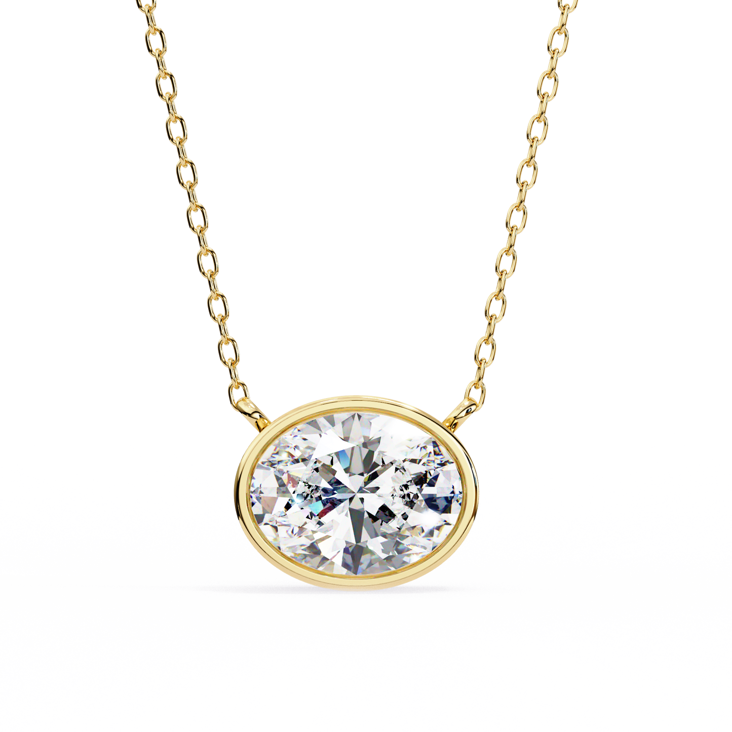 Rosalía Velloré Oval Solitaire Pendant