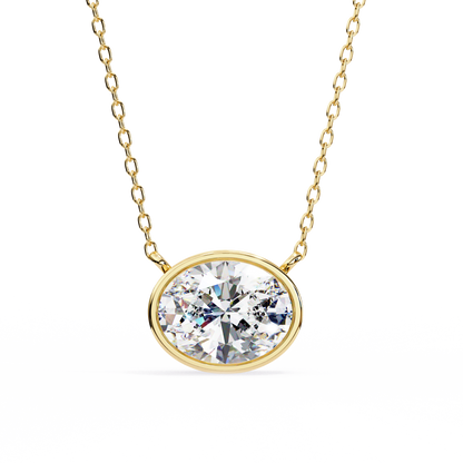 Rosalía Velloré Oval Solitaire Pendant
