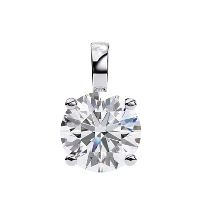 Prima Veridienne Round Solitaire Pendant