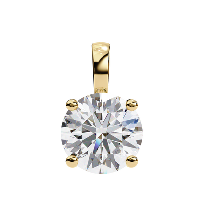 Prima Veridienne Round Solitaire Pendant