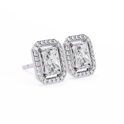 Splendore Classico Radiant Diamond Earrings