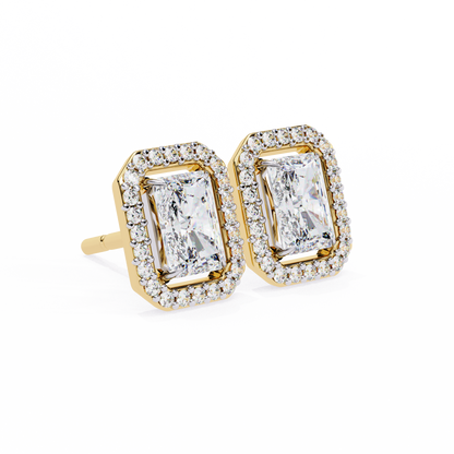 Splendore Classico Radiant Diamond Earrings