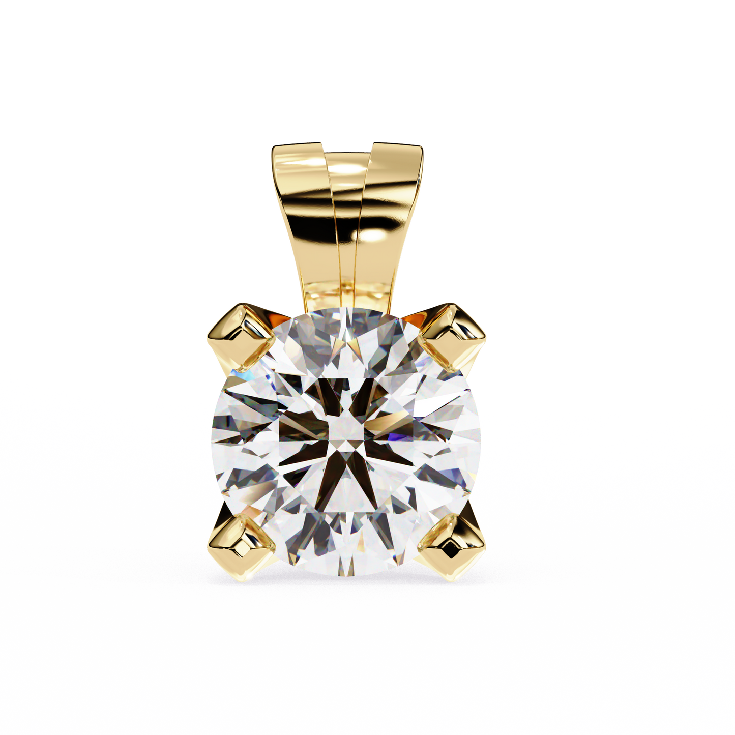 Lustria Imperiale Round Solitaire Pendant