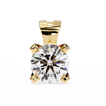 Lustria Imperiale Round Solitaire Pendant