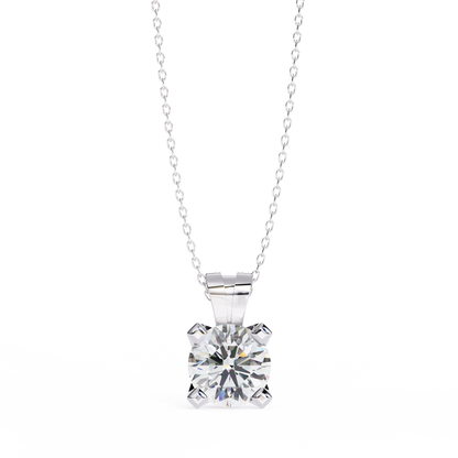 Lustria Imperiale Round Solitaire Pendant