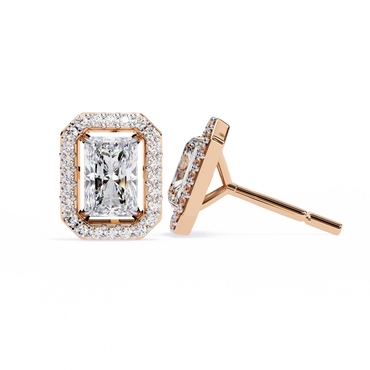 Splendore Classico Radiant Diamond Earrings