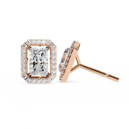 Splendore Classico Radiant Diamond Earrings