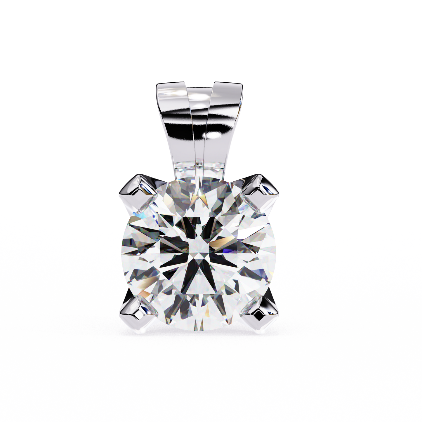 Lustria Imperiale Round Solitaire Pendant