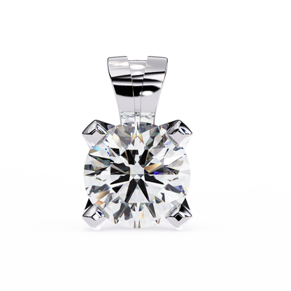 Lustria Imperiale Round Solitaire Pendant