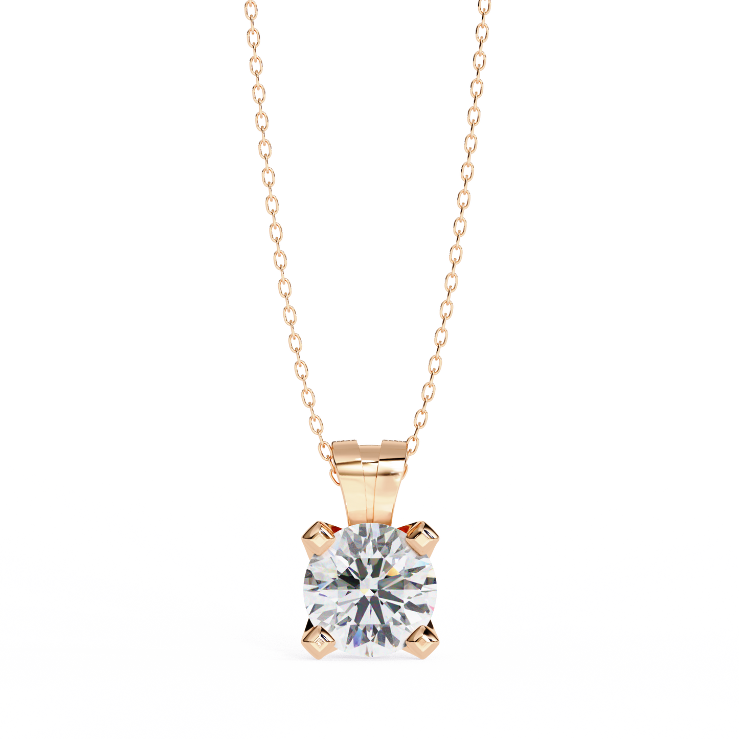 Lustria Imperiale Round Solitaire Pendant
