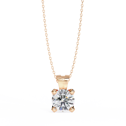 Lustria Imperiale Round Solitaire Pendant
