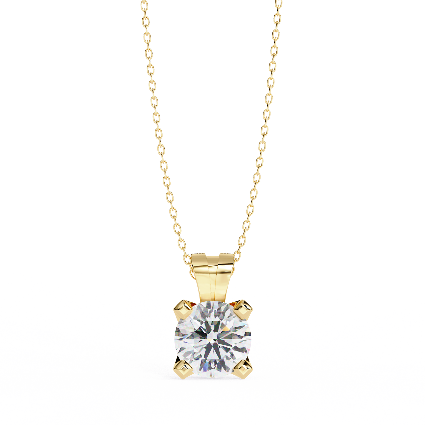 Lustria Imperiale Round Solitaire Pendant