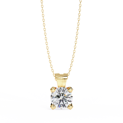 Lustria Imperiale Round Solitaire Pendant