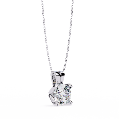 Lustria Imperiale Round Solitaire Pendant