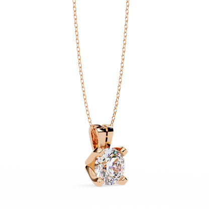 Lustria Imperiale Round Solitaire Pendant