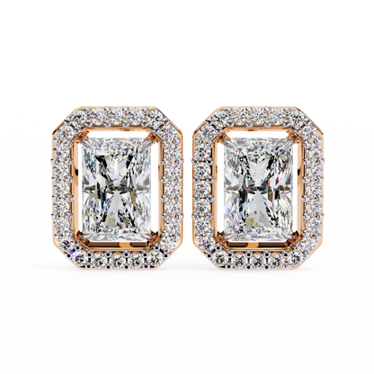 Splendore Classico Radiant Diamond Earrings