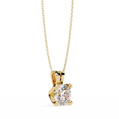 Lustria Imperiale Round Solitaire Pendant