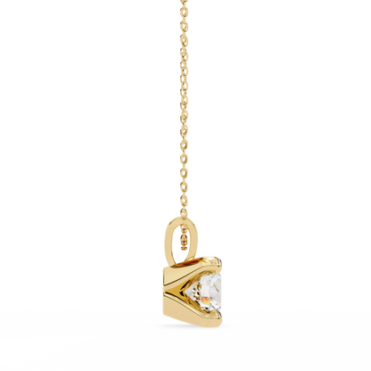 Lustria Imperiale Round Solitaire Pendant