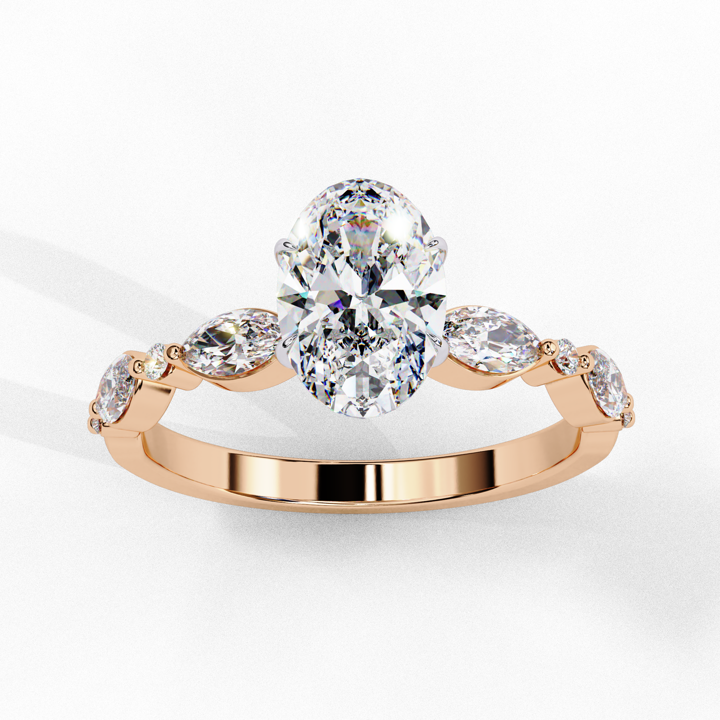 Imperiala Ray Oval Solitaire Ring