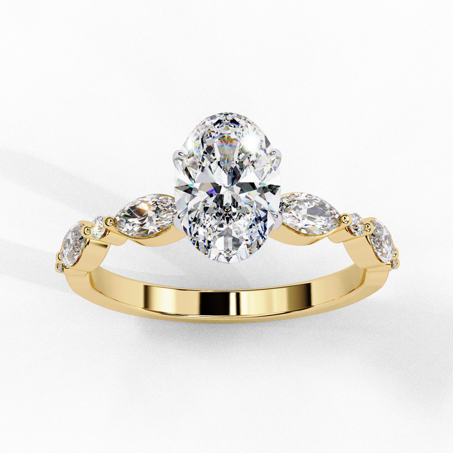 Imperiala Ray Oval Solitaire Ring