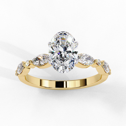 Imperiala Ray Oval Solitaire Ring