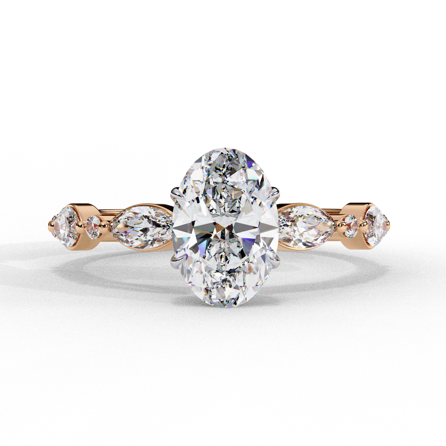 Imperiala Ray Oval Solitaire Ring