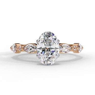 Imperiala Ray Oval Solitaire Ring