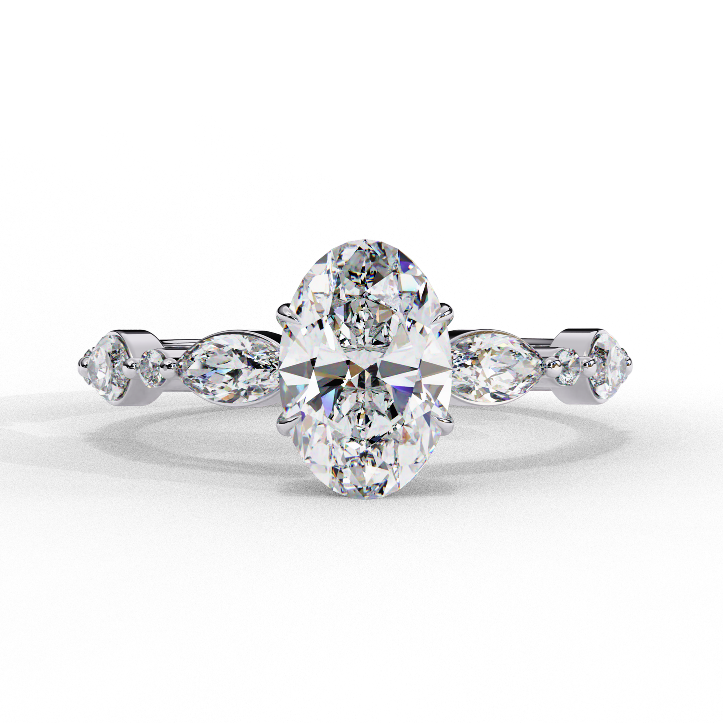 Imperiala Ray Oval Solitaire Ring