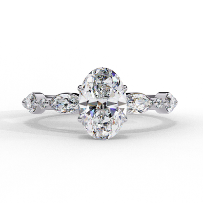 Imperiala Ray Oval Solitaire Ring