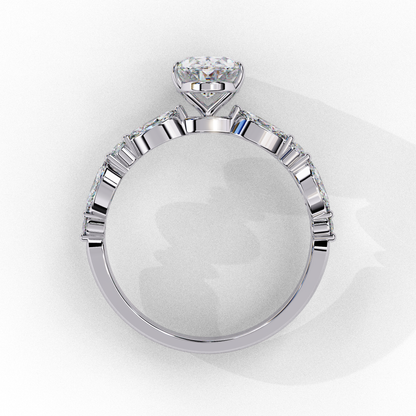 Imperiala Ray Oval Solitaire Ring