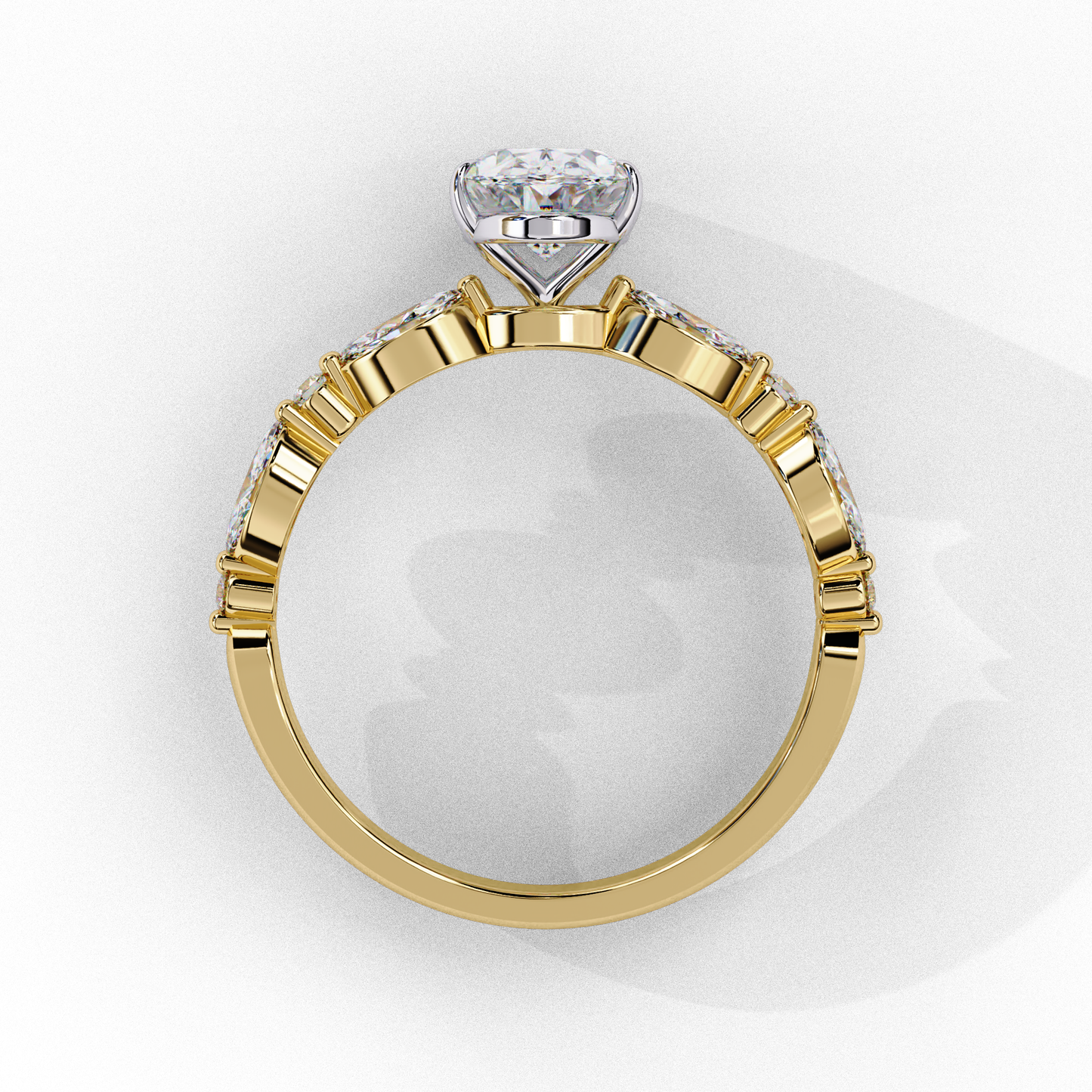 Imperiala Ray Oval Solitaire Ring
