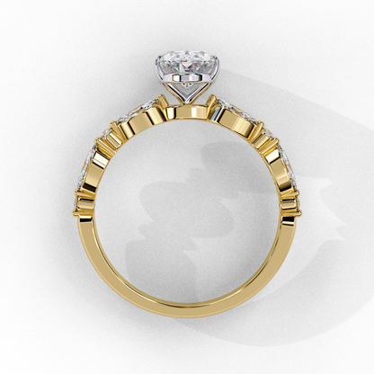 Imperiala Ray Oval Solitaire Ring